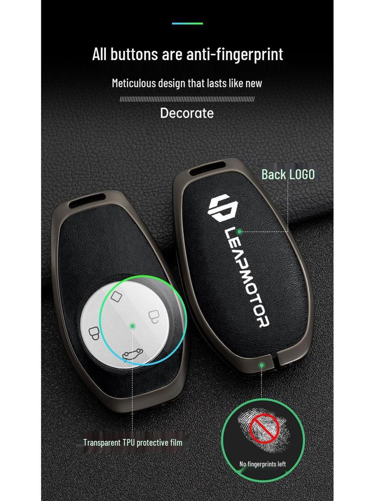 Leapmotor T03/S01/C01 Key Case: 2021 High-End Metal Protective Shell