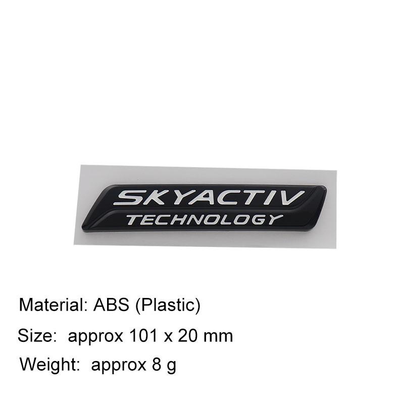 3D Car Styling SKYACTIV TECHNOLOGY For Car Hood Fender trunk Rear Bonnet Nameplate Decal Emblem Badge Sticker