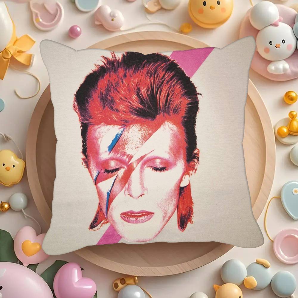 Singer D-David B-Bowie cool  Pillowcases cushion covers living room sofas home decor gifts