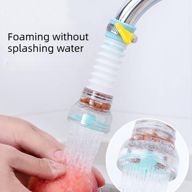 Universal 360° Rotating Faucet Nozzle, Water Saving Filter Sprayer, Quick Release for Kitchen/Bathroom Sink Cleaning