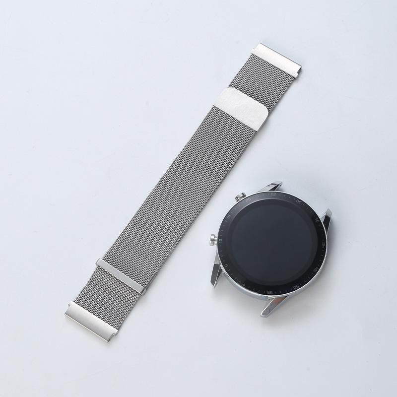 

Миланский двойной магнитный ремешок из нержавеющей стали для часов Samsung, OppoWatch6, Huawei GT4 20mm