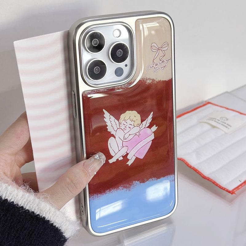 Zhitai Electroplated Silver Edge Phone Case for iPhone 16/15 Pro, Apple 14, 13/12, and Huawei P70.