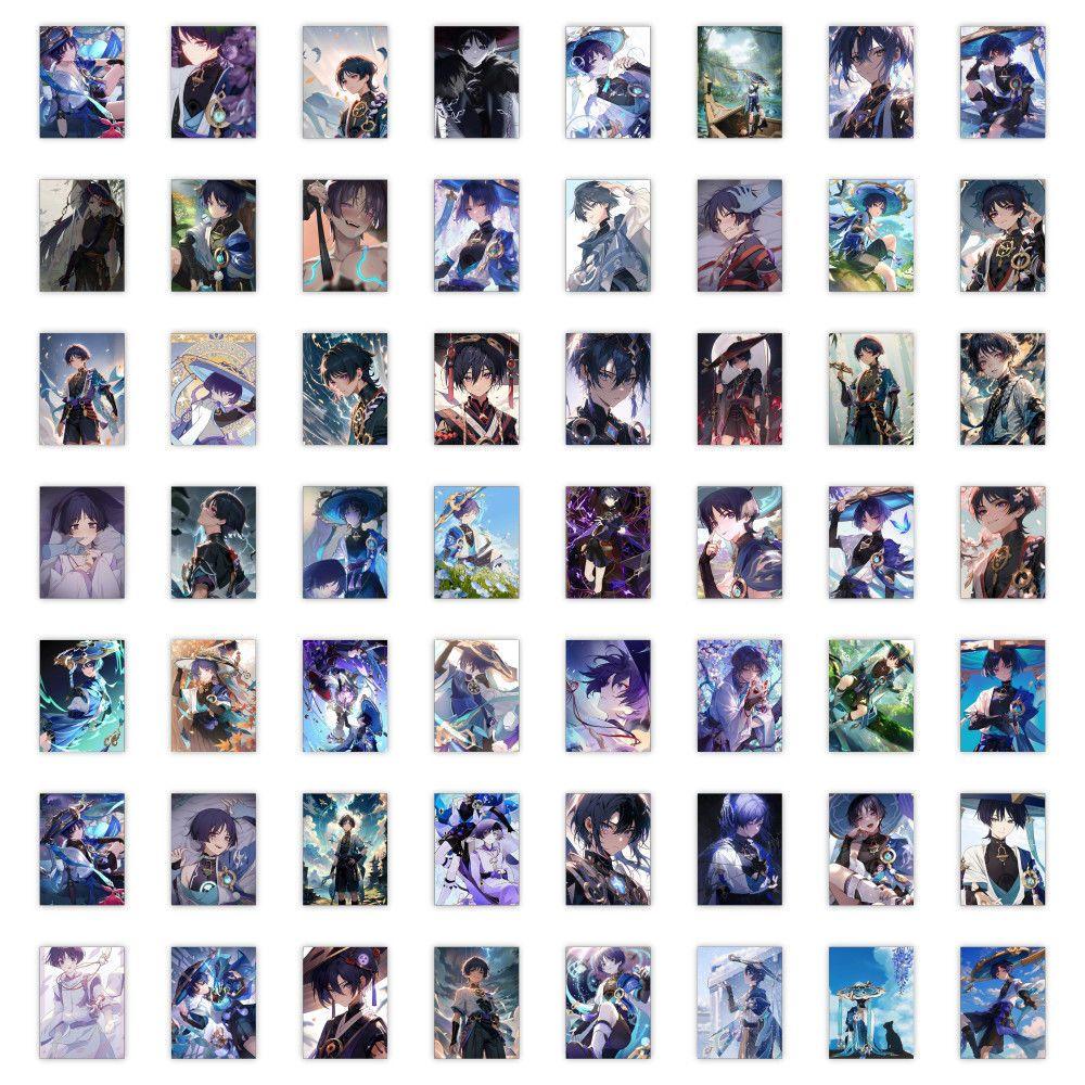 63PCS Wanderer (Genshin Impact) Stickers, Self-Adhesive Decorations for Handwritten Journals, Peripheral Stickers