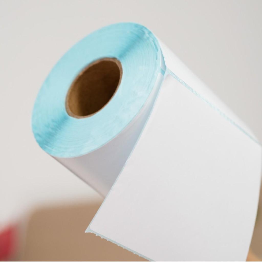 Waterproof Thermal Label Printer Paper - Self-Adhesive and Durable for Supermarkets