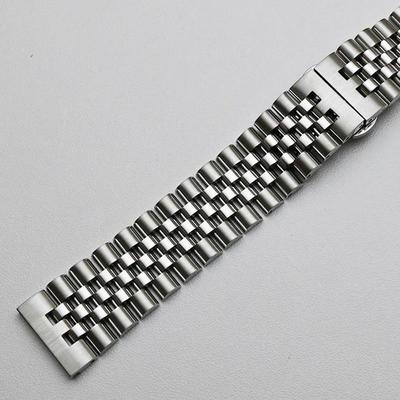 18mm 19mm 20mm 21mm 22mm Jubilee Zakončený remienok na hodinky Nerezový remienok Náramok Vymeniť remienok na hodinky Strieborný
