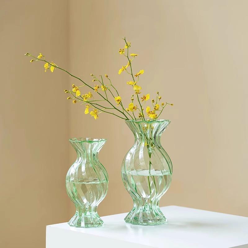 Glass Vase Home Living Room Study Office Vase Flower Arrangement Aesthetic Room Decor Estantes Para Plantas