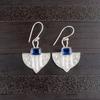 Natural Tanzanite Gemstone 925 Sterling Silver Jewelry Handmade Earrings 1.19" EE-65-5