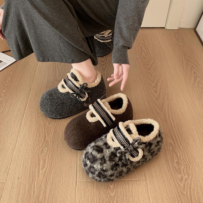 Women's Fur One Thick Sole Winter Lightweight Warm Snow Boots Non-slip Wear-resistant Casual Sports Cotton Boots Fur Shoes