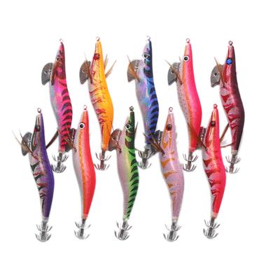 10 Stück leuchtende Salzwasser-Tintenfisch-Jig-Tintenfisch-Fischköder-Köder-Gerät mit Haken