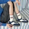 Cartoon Puppy Socks, Women's Spring and Autumn Fun Mid-calf Socks, Ribbed Color-blocking Pile Socks, Boneless