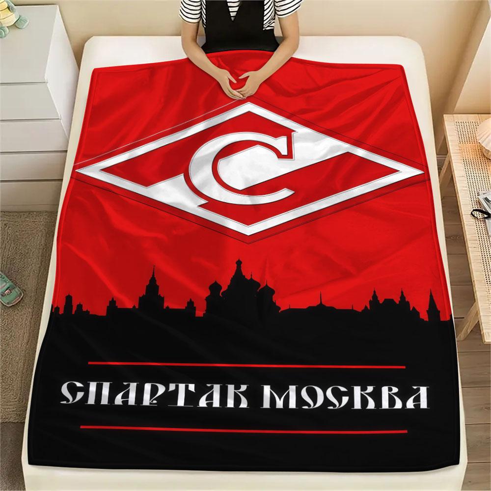1PC  Spartak Moscow Fight Blanket, High quality Comfortable for All Seasons, Home Decor, Warmth and Comfort