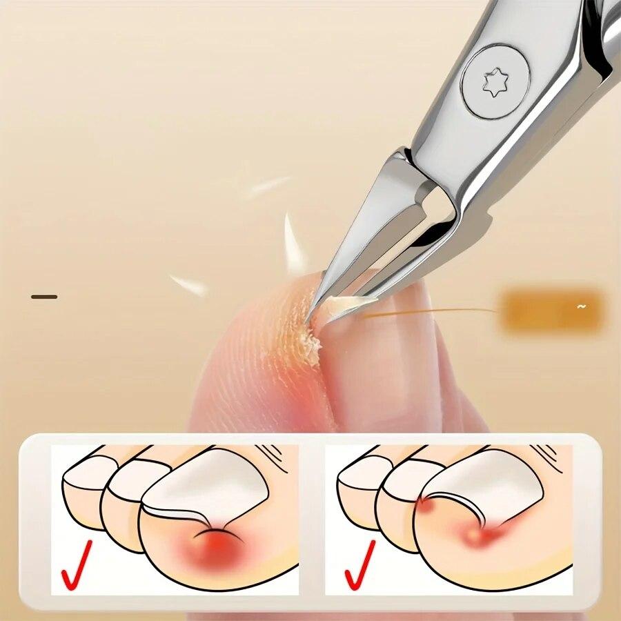 NEW Nail Clippers Toenail Cutters Pedicure Manicure Tools Anti-Splash Ingrown Paronychia Professional Correction Tool Sets