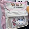 Japanese High School Style Large Capacity Ita Bag – Cute Transparent Anime Doll Shoulder Backpack
