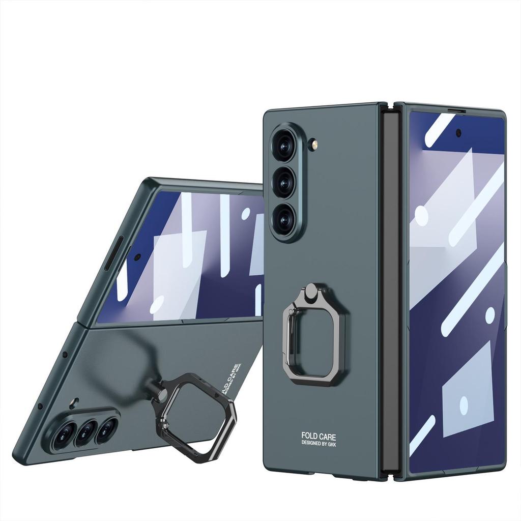 Samsung Z Fold7 Case: Square Ring Stand, Integrated Shell, Personalized Film, Anti-Drop Protective Cover for Men & Women