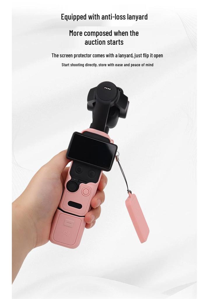 DJI Osmo Pocket 4Pro Silikonhülle - Ganzkörper-Linsenschutz, Kratzfeste Schale
