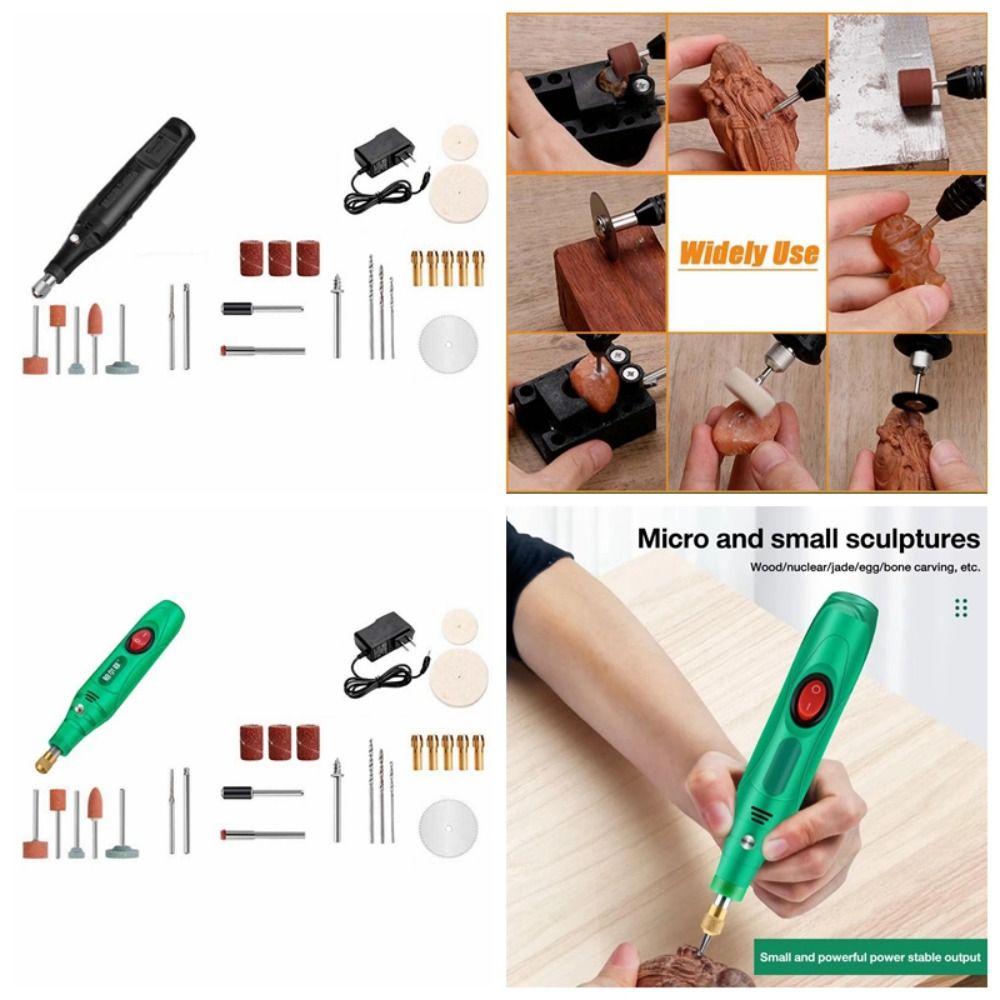 DIY Electric Drill Set Ergonomic Cordless Drill Mini Rotary Grinder Tool Cutting