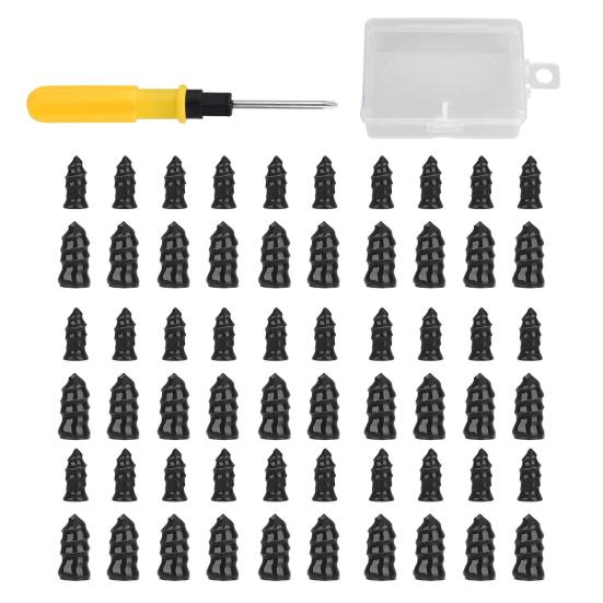 Vacuum Tire Sealant Nails Kit Durable Heavy-Duty Tire Stoppers Spiral Rubber Nails Quick Self-Service Repair Tools