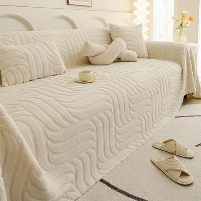 Modern Style Sofa Cover 2025 New Thick Plush Shu Velveteen Throw Blanket for Autumn Winter Non-slip Couch Protector