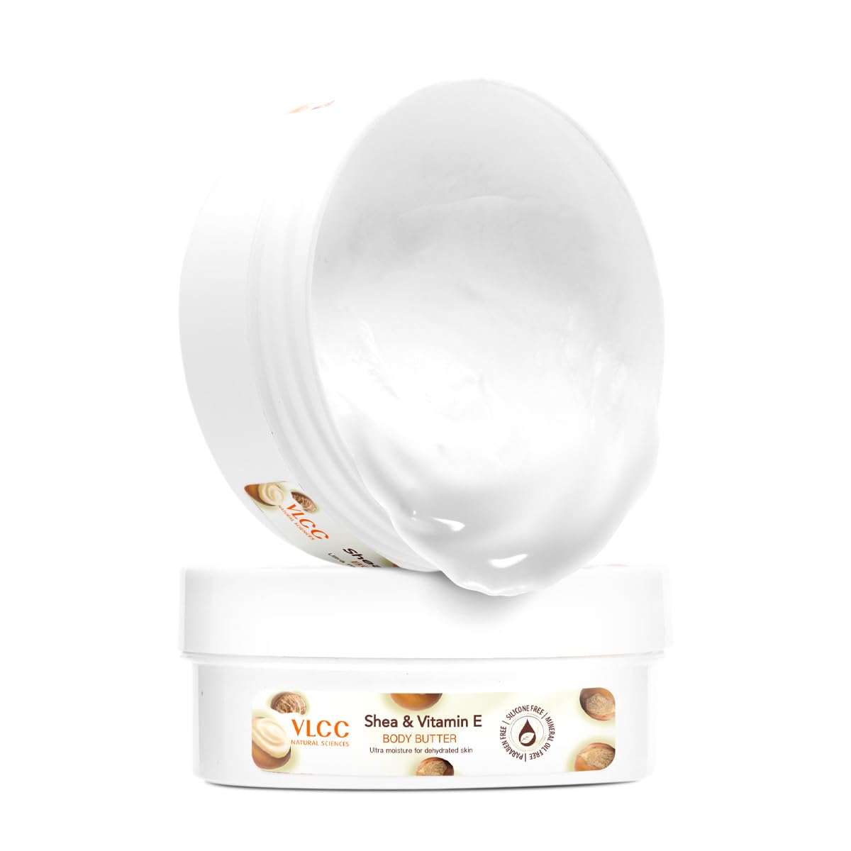 VLCC Shea & Vitamin E Body Butter - 200g | With Shea Butter, and Vitamin E and Antioxidants | Moisturizes Dehydrated Skin, Maintains Skin’s Oil Bala