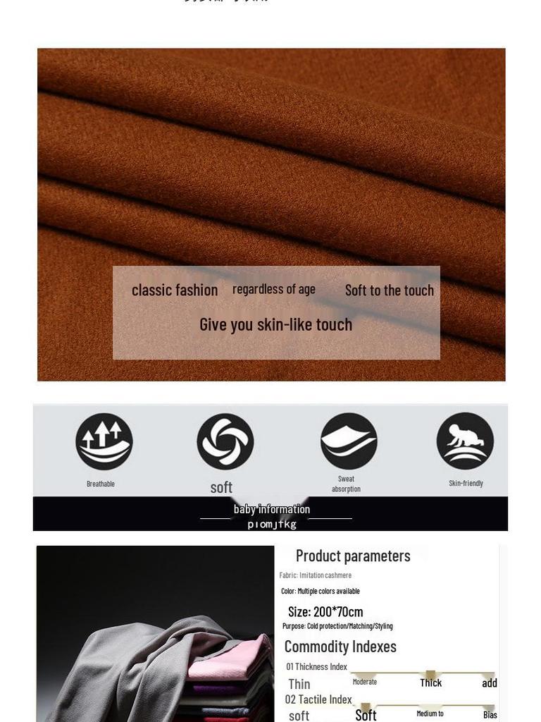 Sciarpa Monocromatica Cielo in Finto Cashmere Autunno/Inverno 2025: Colori Candy Spessi, Caldi ed Eleganti
