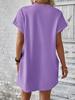 European and American Casual Batwing Sleeve Dress with Invisible Pockets (2024)