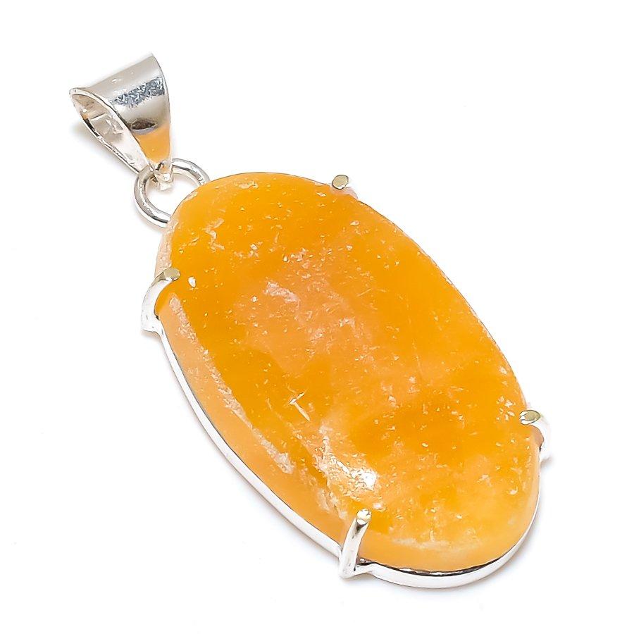 Septerian Noodal Gemstone 925 Solid Sterling Silver Jewelry Pendant 2.05" SU-10277