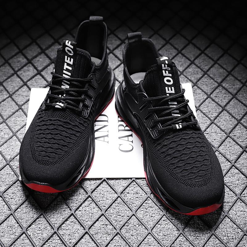Frühling neue Klinge Sohle Herren Sportschuhe Fliegenstrick Mesh atmungsaktiv lässige Herrenschuhe