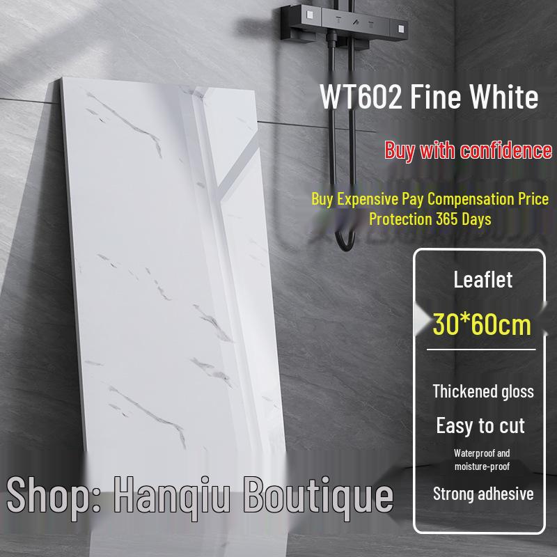 Self-Adhesive Grid Tile Wall Stickers for Bedroom, Living Room, Kitchen & Bathroom Renovation - Waterproof Decoration