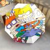 Rugrats  pattern, automatic folding umbrella, portable and foldable design, 8 ribs, a Christmas or birthday gift.