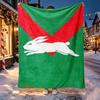 South Sydney Rabbitohs Pattern Blanket for Home Decoration, Bed, Sofa, Car Travel, Camping, Suitable for All Seasons, Birthday Christmas Gift