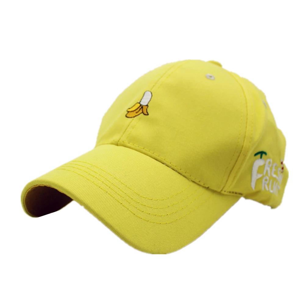 New Arrival Spring Leisure Fresh Fruit Embroidery Hat Strawberry Banana Cherry Orange Peach Baseball Cap For Women