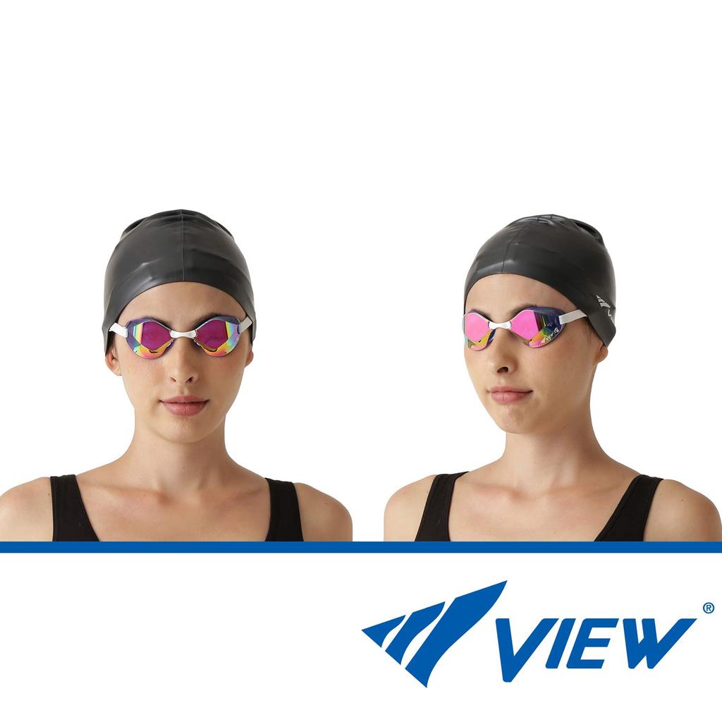 VIEW BladeF Swimming Made in Mirror for Ages 10 and FINA with SWIPE V122SAM CBLP Goggles, Japan, Racing, Type, Non-Cushion, Up, Approved, Anti-Fog