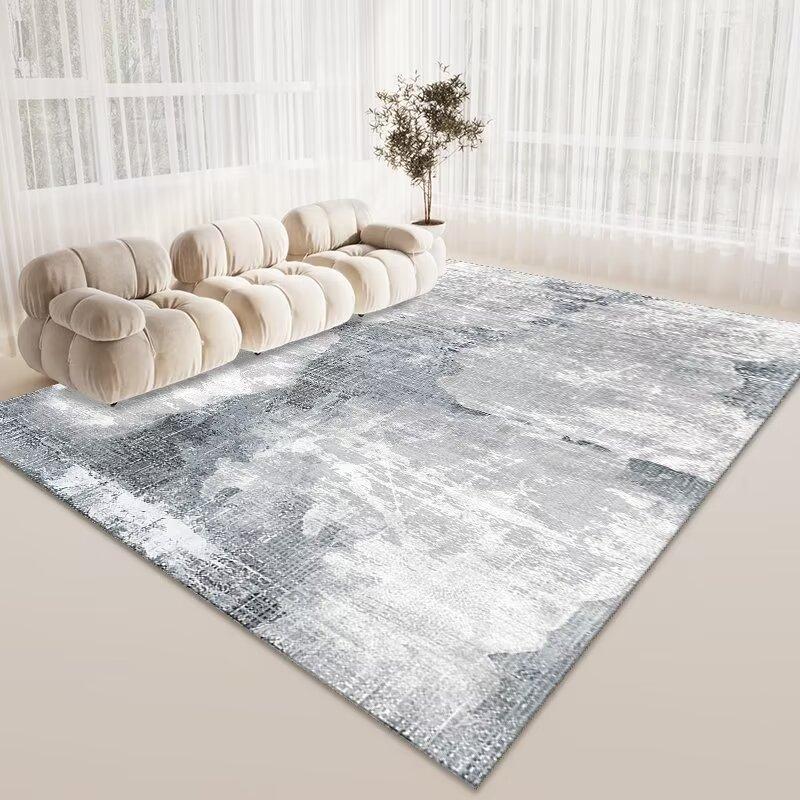Nordic Style Living Room Sand Coffee Table Carpet, Bedroom Full Of Crystal Velvet Carpet, Study Dining Room Large Area Floor Mat