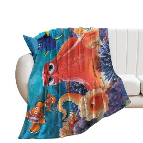 Cartoon Octopus Flannel Blanket Living Room Bedroom Decorative Blanket Lunch Break Blanket Blanket