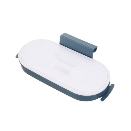 Garbage Bag Holder Kitchen Cupboard Door Drawer Cabinet Hanging Trash Bin Rack темно-синий