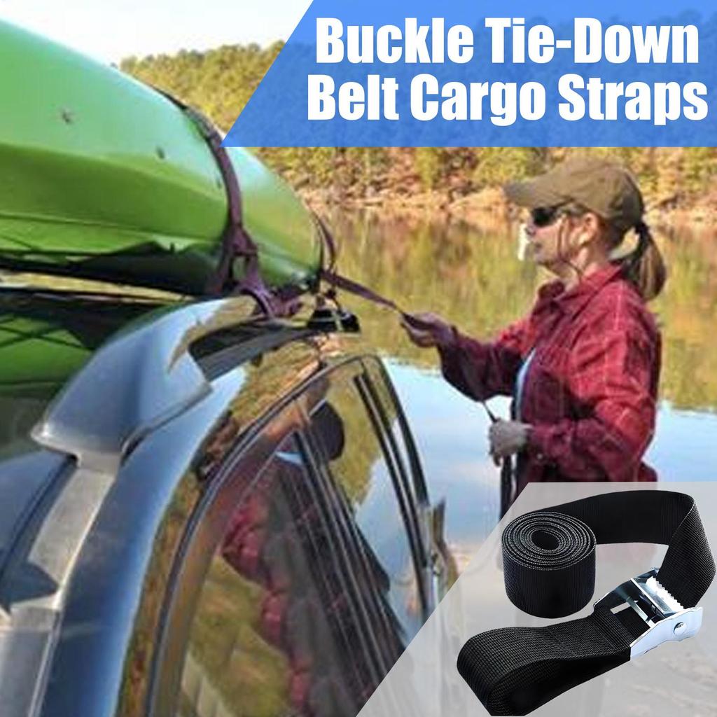 1M Gurtschnalle Spanngurt Frachtgurte für Auto Motorrad Fahrrad Mit Metallschnalle Abschleppseil Starkes Ratsche Gurtsystem für Gepäcktasche