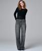 MALOUPE 9114 Mid-Rise Loose Fit Denim (Grey)