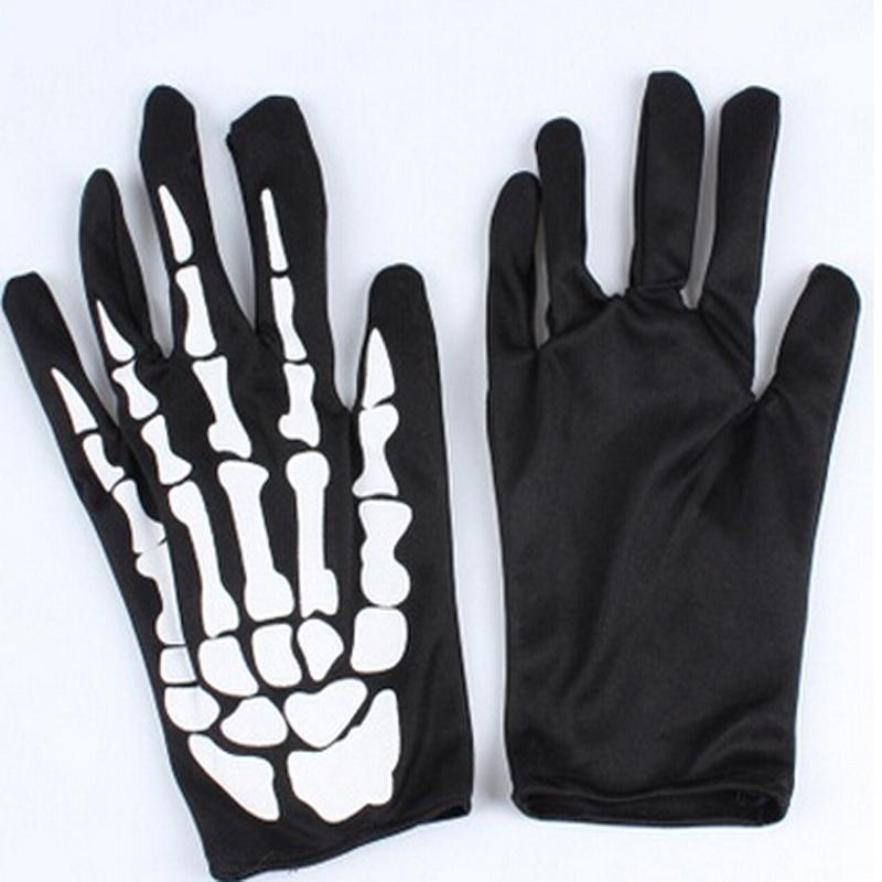 Unisex Unisex Adult Children Winter Cycling Full Fingered Gloves Halloween Horror Skull Claw Skeleton Anti-Skid Outdoor