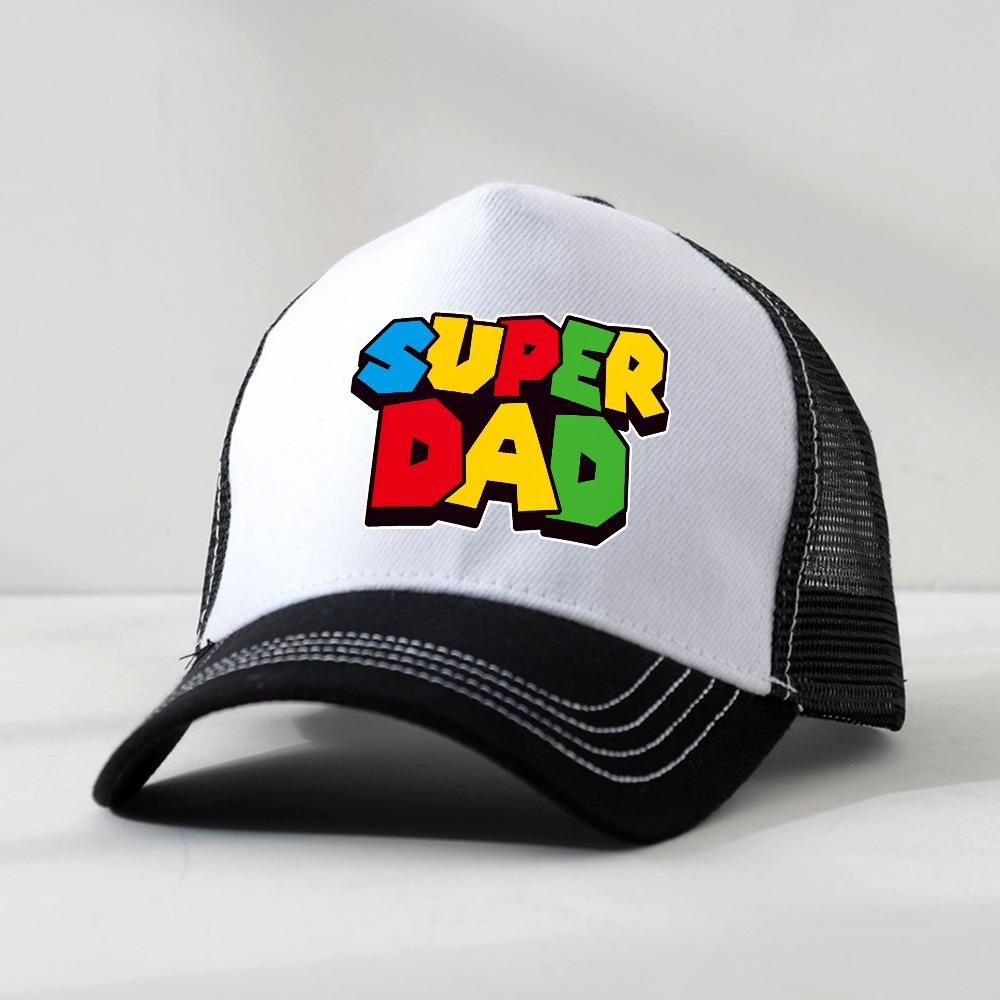 Super Dad hat Super Dad Men and women Baseball Cap cool Summer Breathable Mesh hats Father's Day Gift Casquette