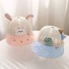 Cartoon 1-3Y Hat Animal Pattern Sunshade Boys Girls Sun Hat Uv Protection Breathable Mesh Toddler Baseball Cap Summer Outdoor