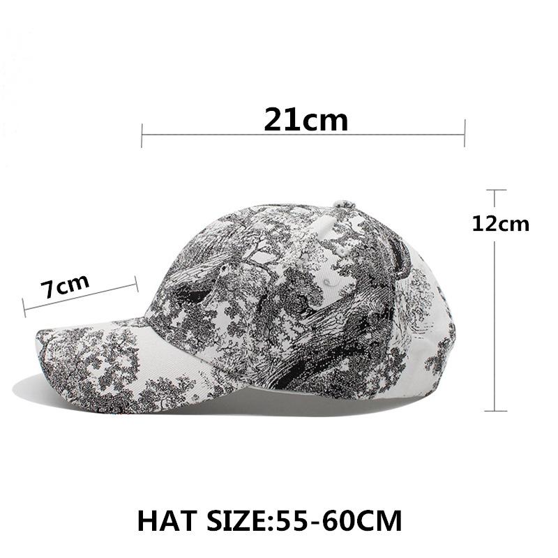 Hat Female Animal Crossing Printed Tide Cap Versatile Student Soft Top Baseball Cap Male Female