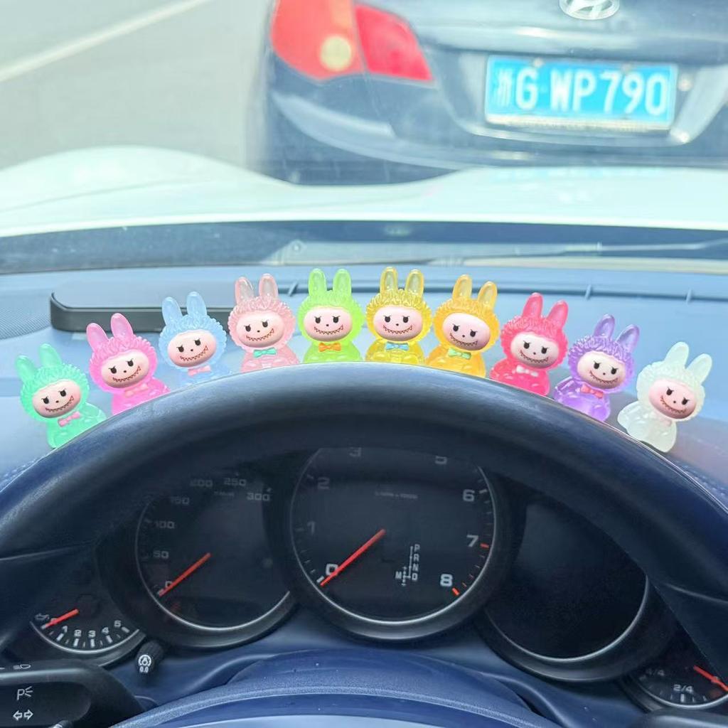 10pcs Car Accessories, Center Console, Car Display Screen, Cute Decoration, Interior Decoration