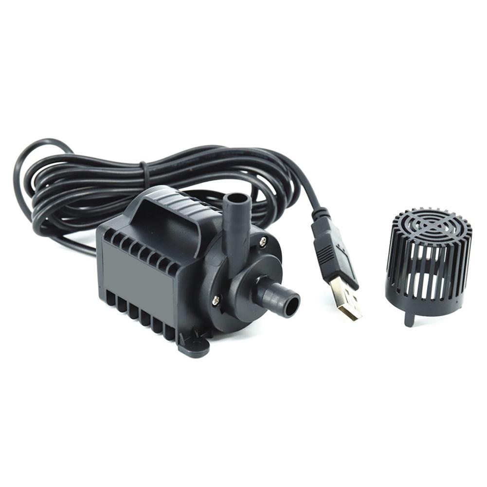 BHBL 5V Submersible Water Pump 0-600L/H Small Fountain Pump 8 Levels Adjustable with 0-7.2ft Lift USB Charging for Pool