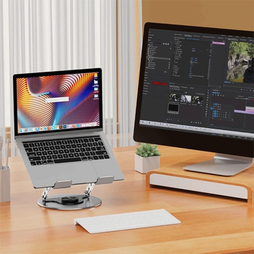 Adjustable Height Foldable Laptop Holder Ventilated Base Notebook Stand PC