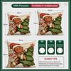 Christmas Gingerbread Man Pillowcase Printed Polyester 40/45/50cm Throw Pillowcover Decor Sofa Cushion Pillowslip Home Decor