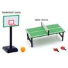 1/12 Doll Basketball Hoop Scene Model Mini Ping Pong Table Funny Doll House Sport Equipment  Gift