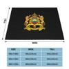 Fashion Morocco Of Arms National Moroccan Emblem Blanket Kingdom of Morocco Fuzzy Throw Blanket Bedroom Sofa Decor Soft Warm Bed