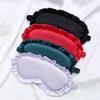 Silk Ruffle Sleep Eye Mask Eye Protection Travel Soft Sleeping Shading Eye Covers Multicolor Eye Patches For Woman Man