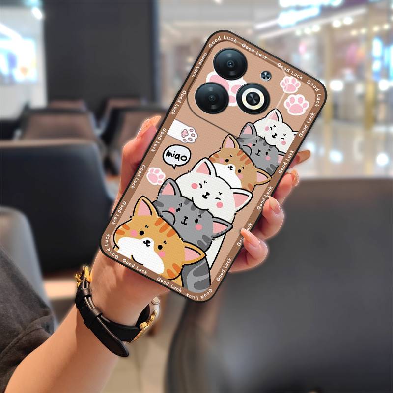 TPU Kryt na telefon s plným obalem pro infinix Smart8/HD/X6225/X6525 Silikonový Ochranný Zadní Kryt Odolný proti Nečistotám Graffiti Roztomilý