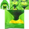 Festive Grinch Pattern Hoodie Kids Sweatshirt Pullover For How The Grinch Stole Christmas Fans